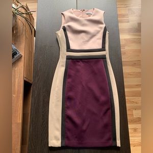 Calvin Klein color block dress